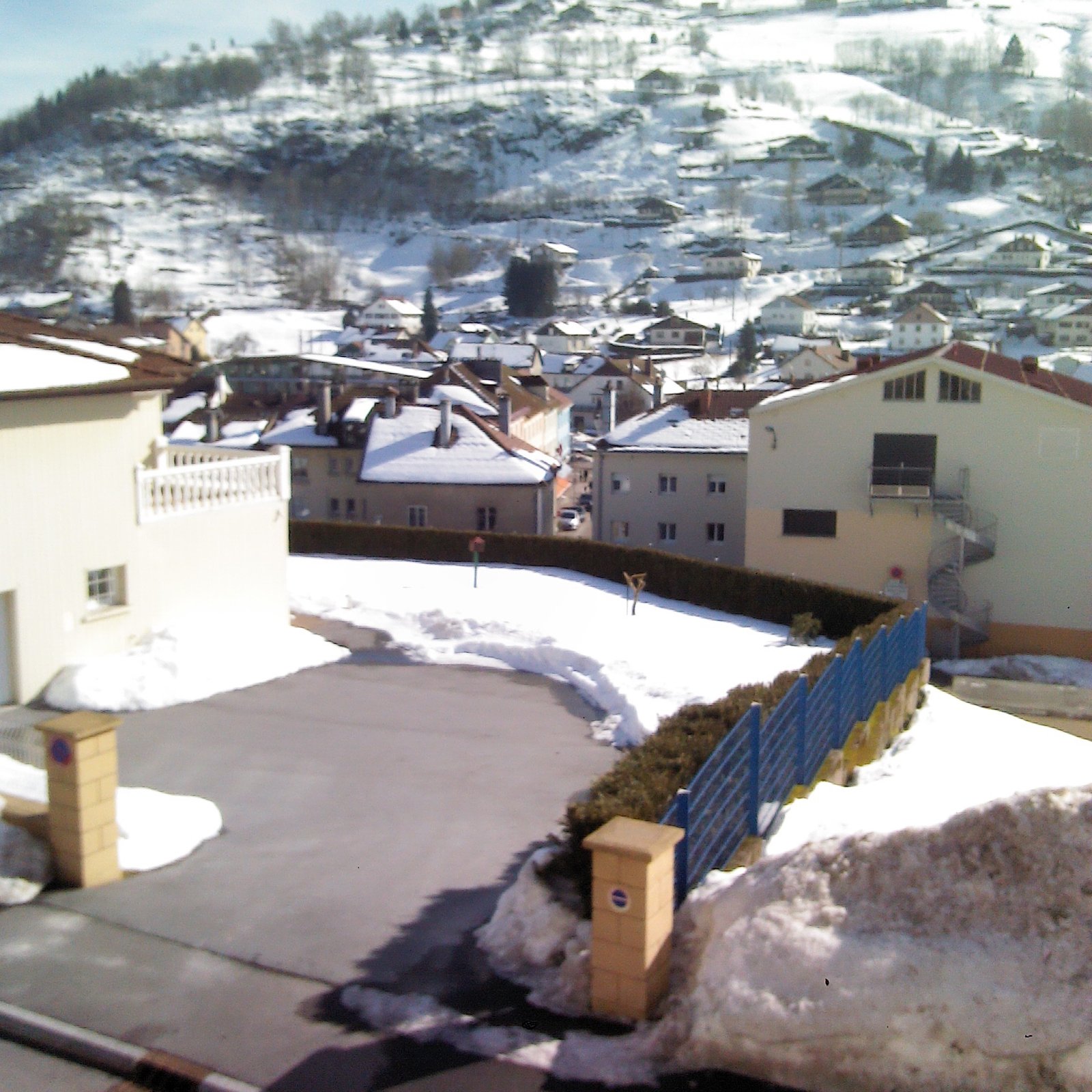 Le village de La Bresse sous la neige